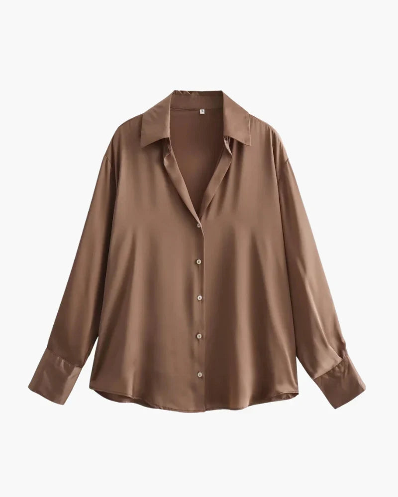 [Bundle Single] Vernier Éclat Satin Blouse